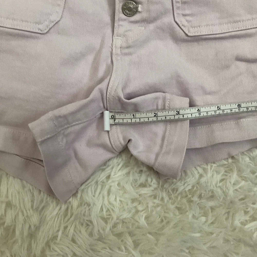 J. Crew High Rise Button Fly Jean Shorts - Lilac - Size 29‎